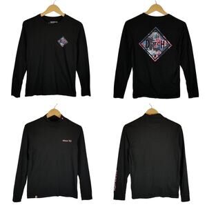 Dutch Bros Women's Lot of 2 Black Long Sleeve T-Shirts Size M Medium